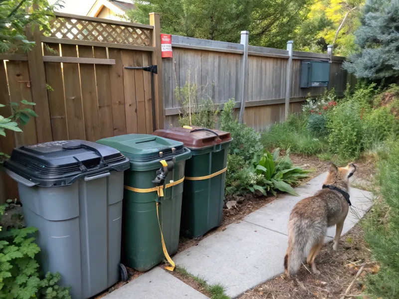 Secure Garbage Cans