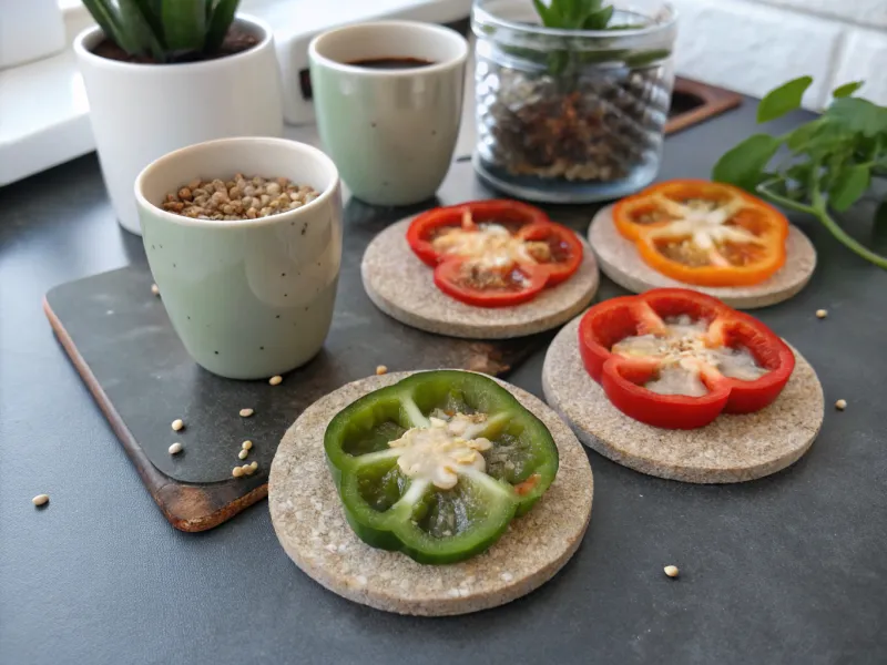 Seed-Embedded Coasters