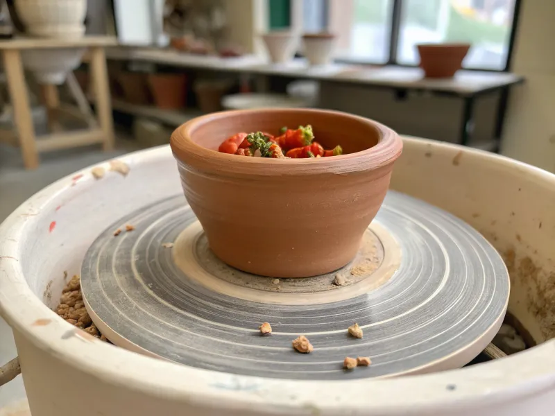 Seed-Embedded Pottery