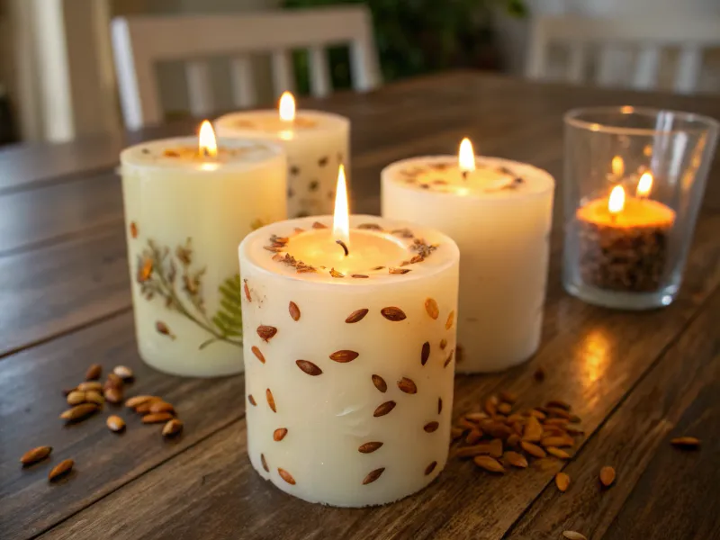 Seed-Infused Candles