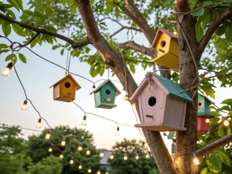 Solar Light Birdhouses