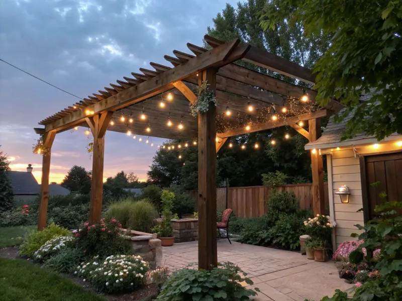 Solar Light Pergola