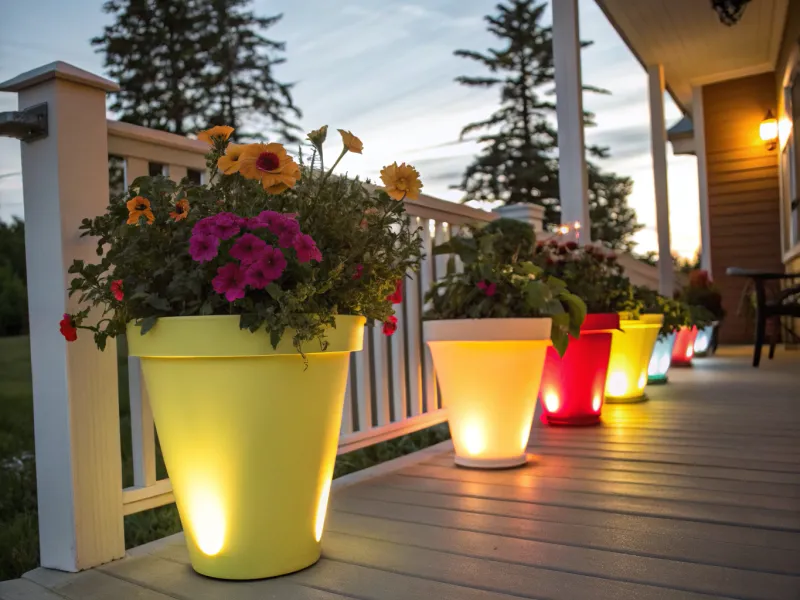 Solar Light Planters