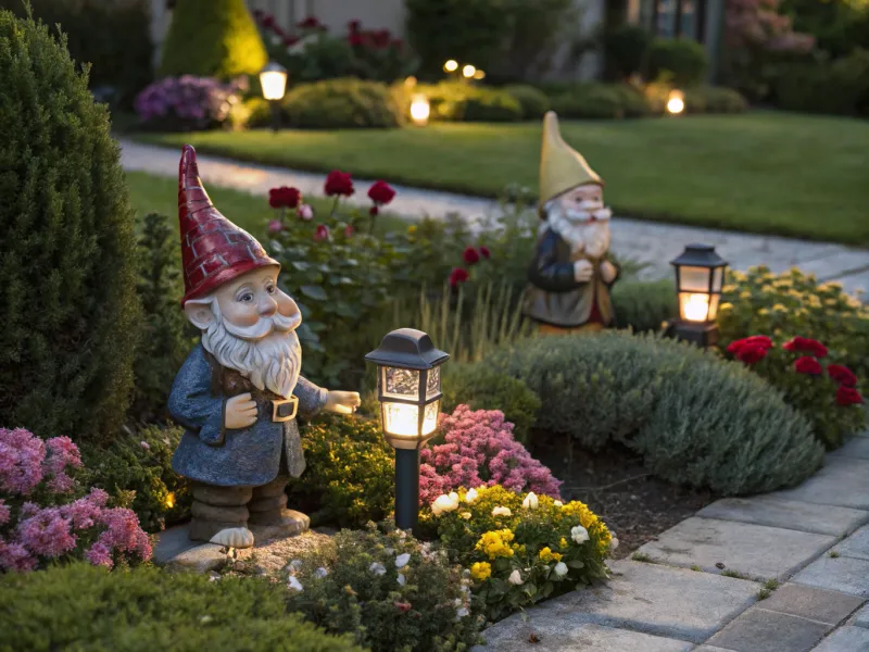 Solar-Powered Garden Gnomes