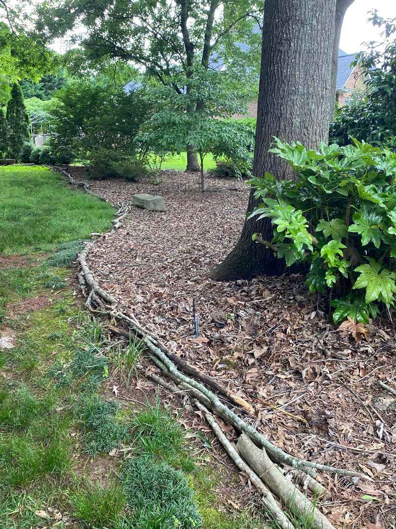 Stick Pathway Edging