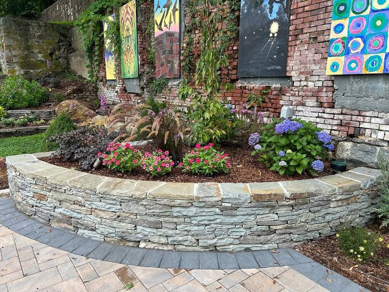 Stone Raised Bed