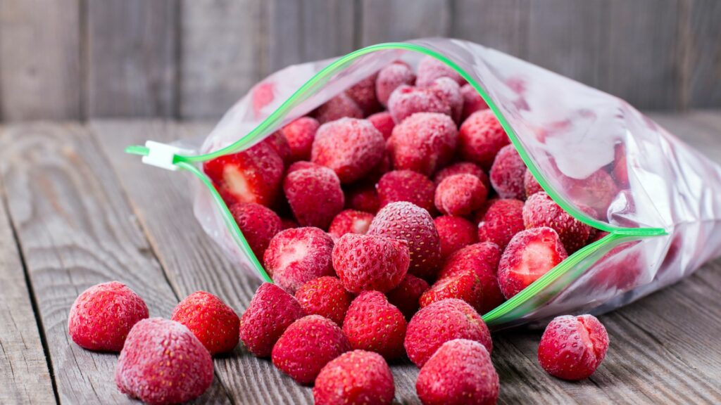 frozen strawberries