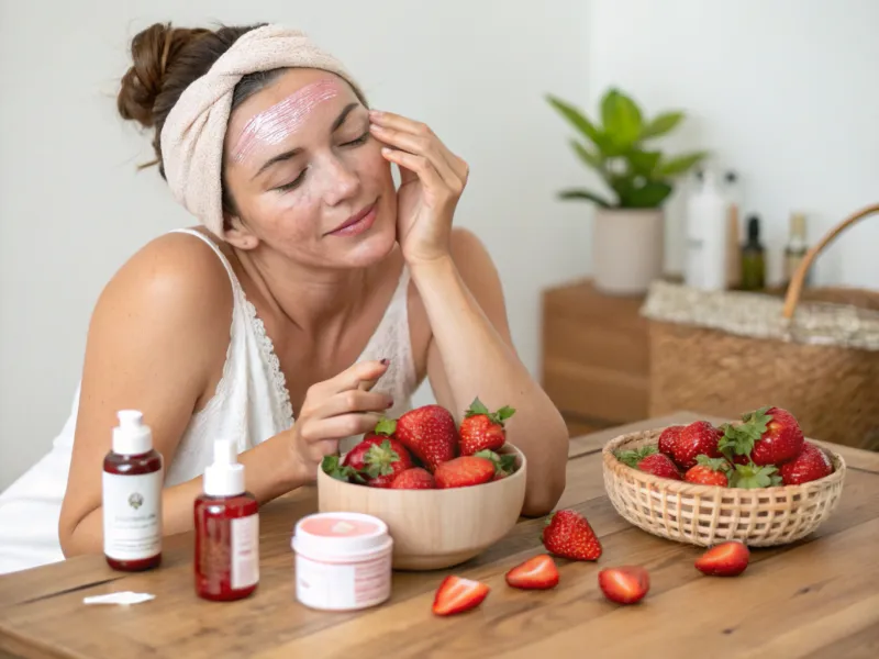 Strawberry Top Face Scrub