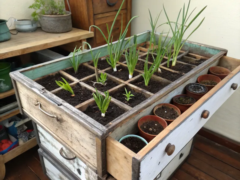 Upcycled Drawer Gardens