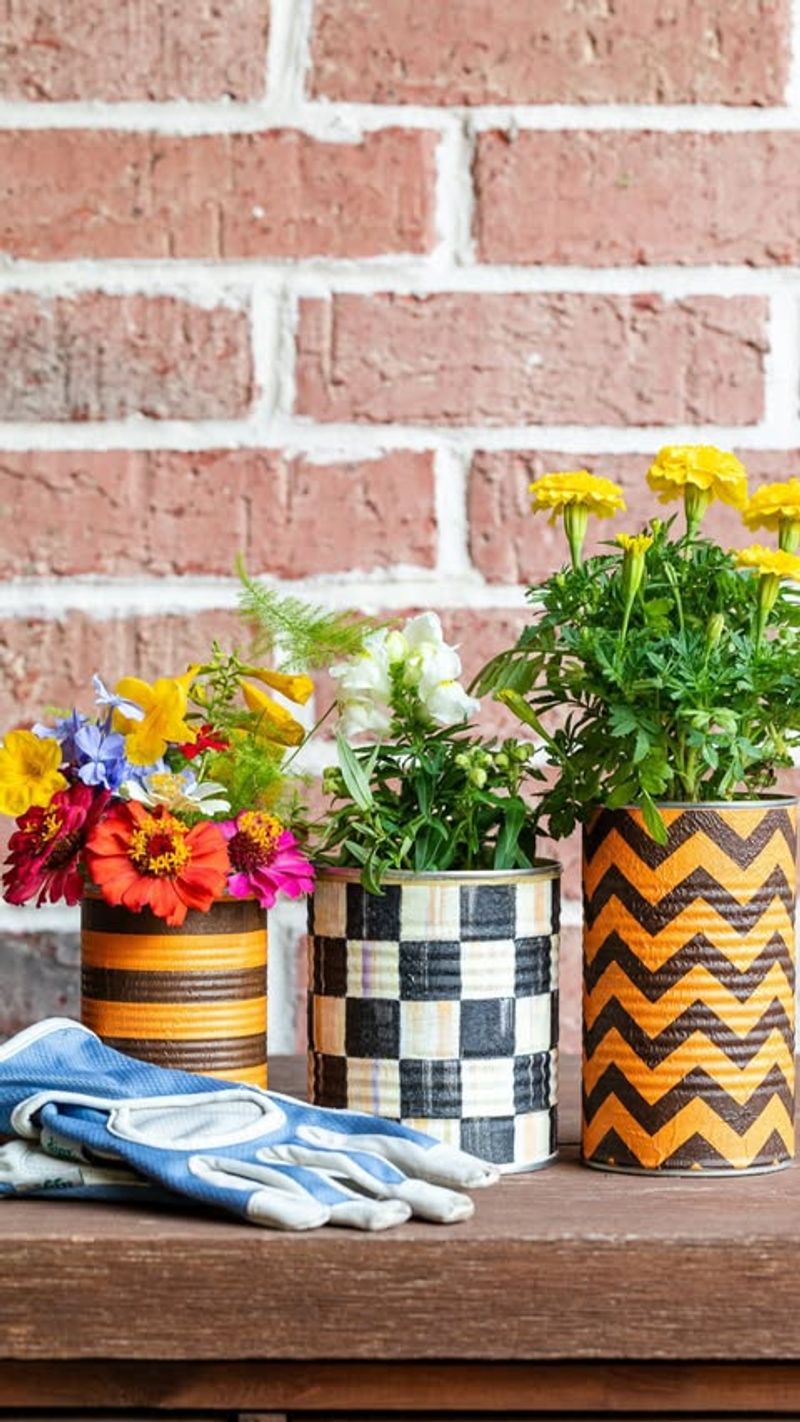 Upcycled Tin Can Planters