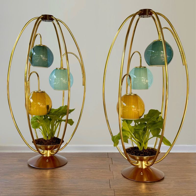 Vintage Birdcage Planters