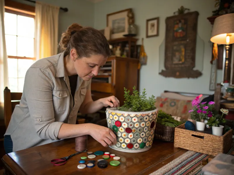 Vintage Button Decor