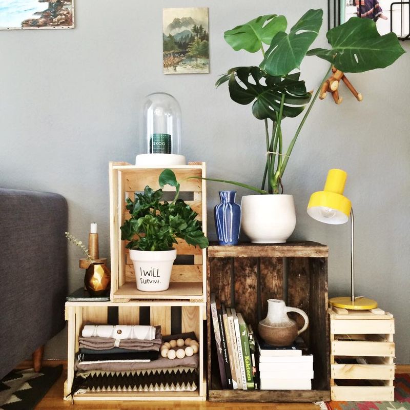 Vintage Crate Shelving