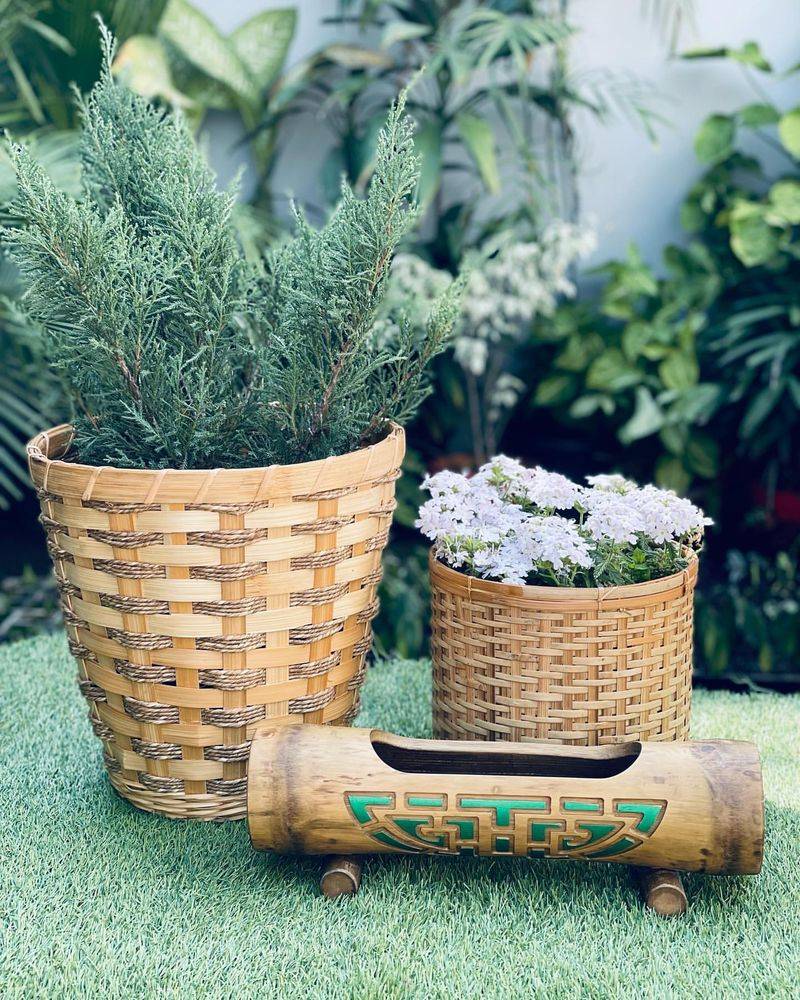 Woven Basket Planters