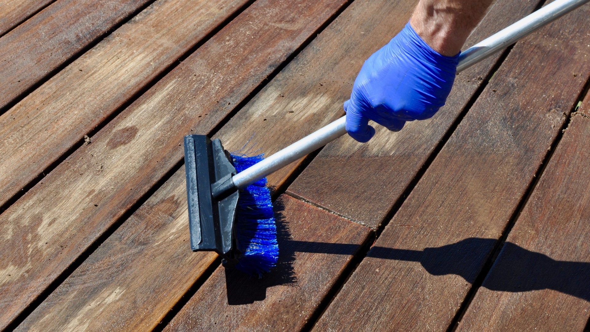 cleaning deck