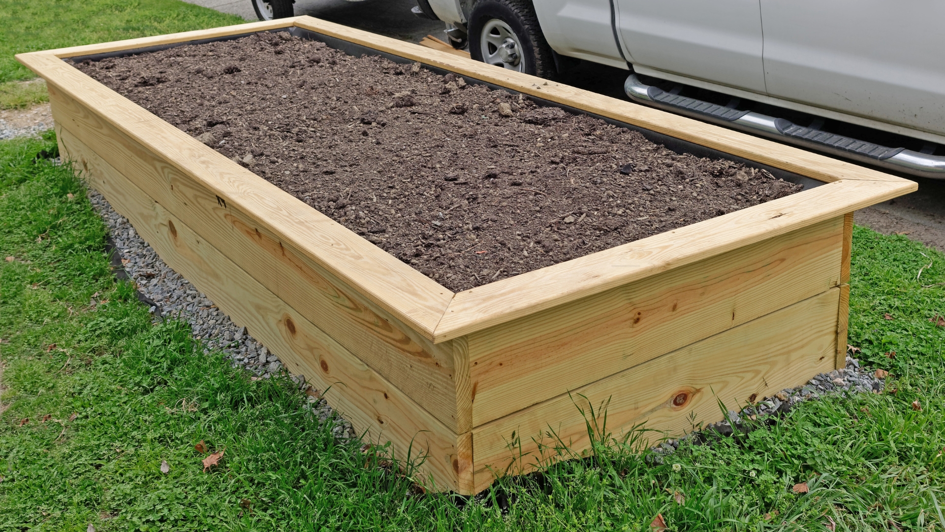 raised bed filled with soil