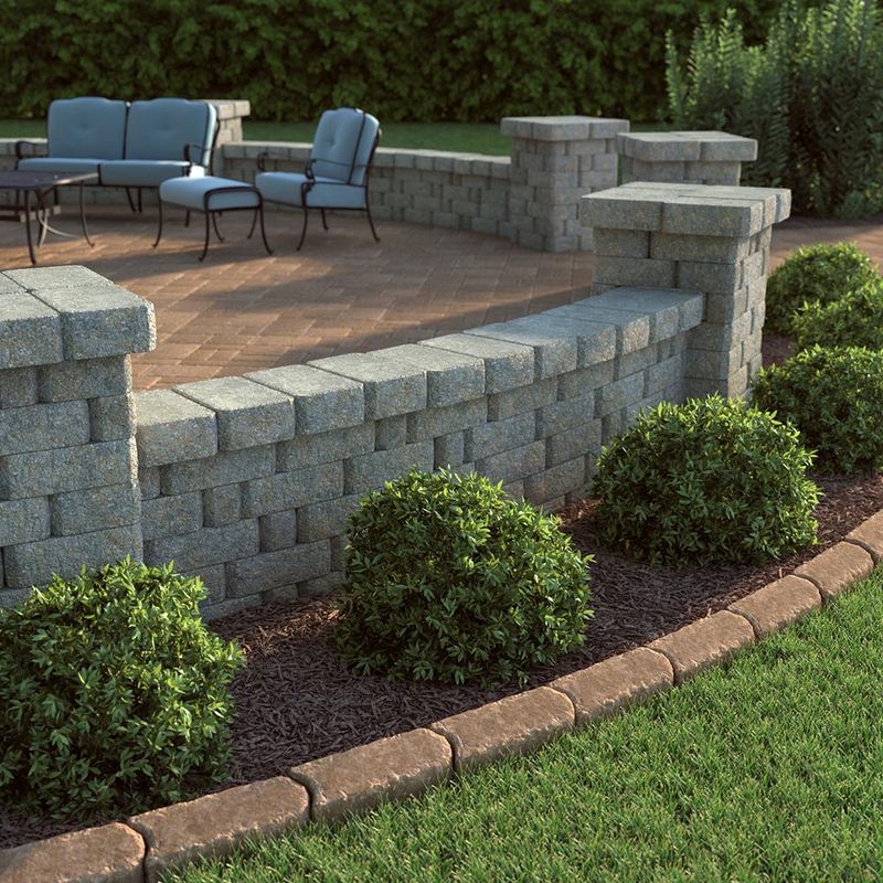 Install garden bricks or pavers