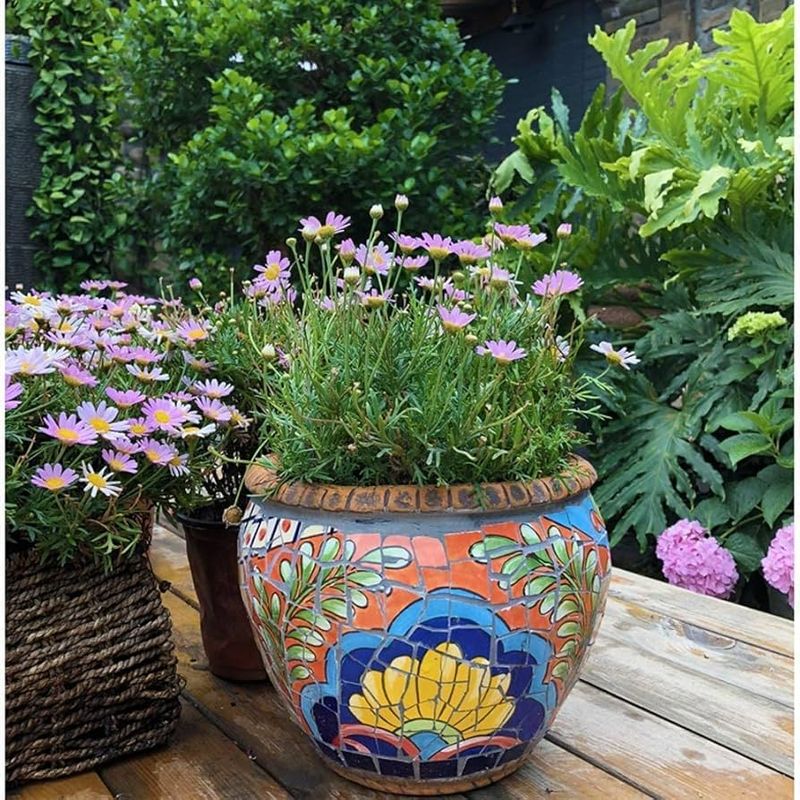 Use decorative pots and planters