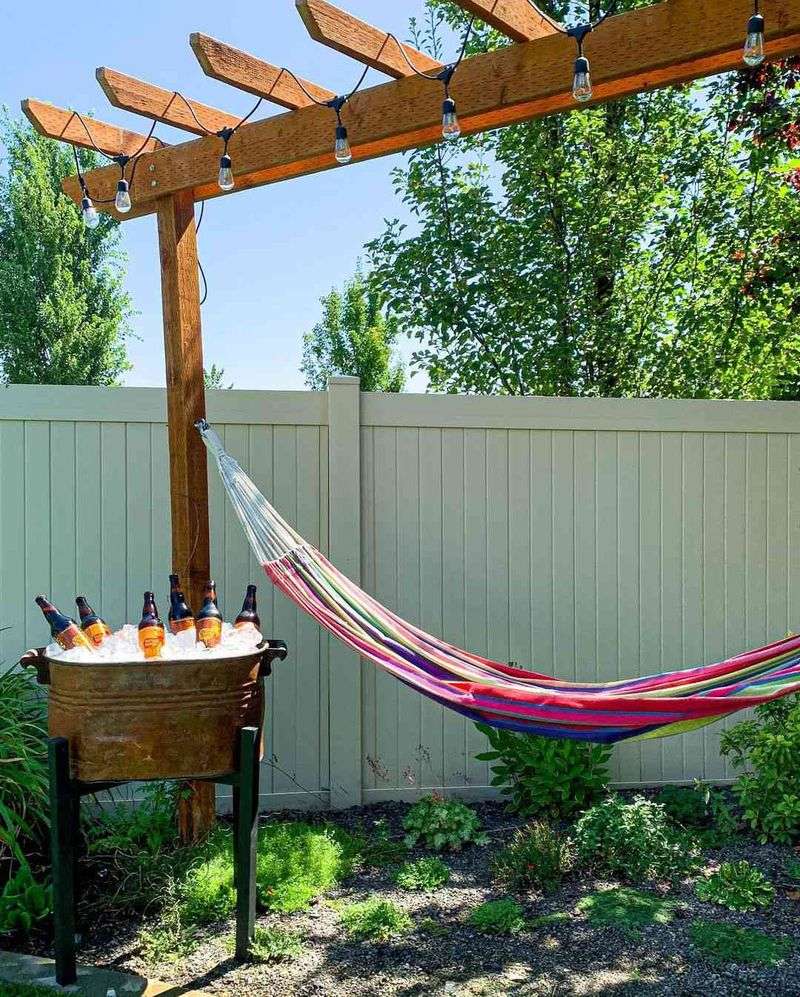 Set up a hammock spot