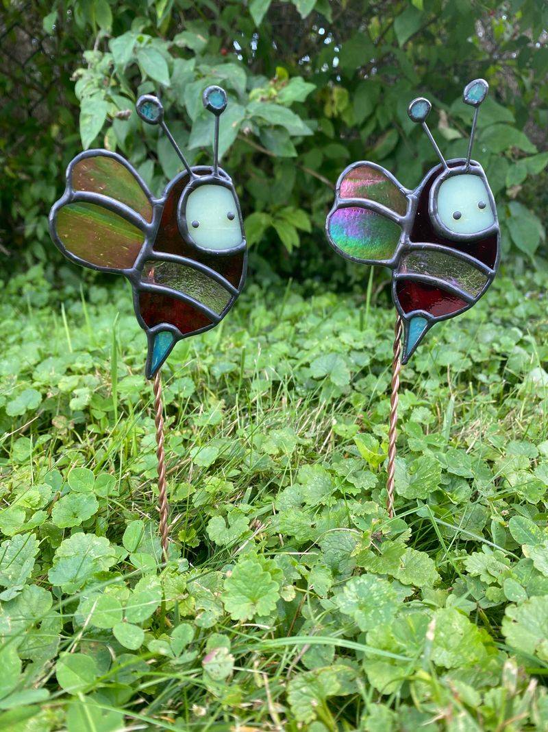 Stained Glass Garden Ornaments