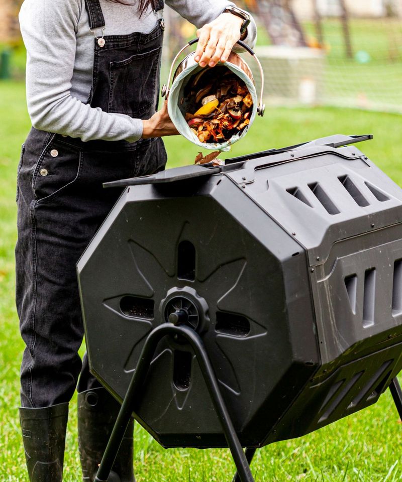 Compost in a Tumbler for Quicker Results