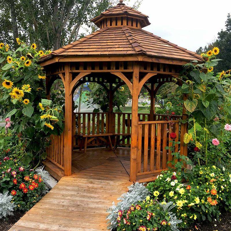 Install a pergola or gazebo