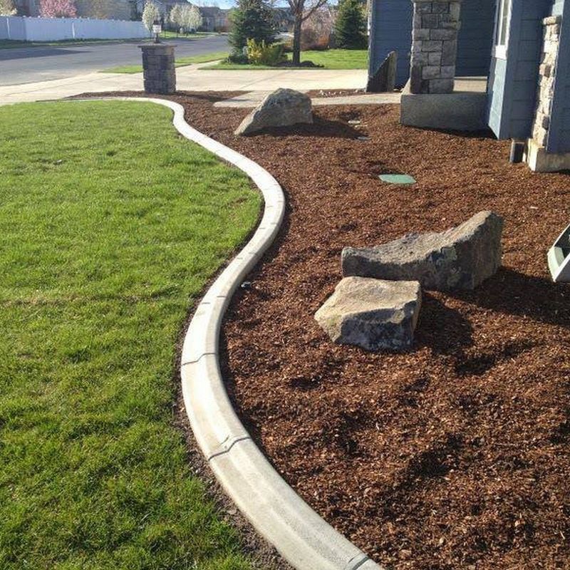 Use decorative concrete borders