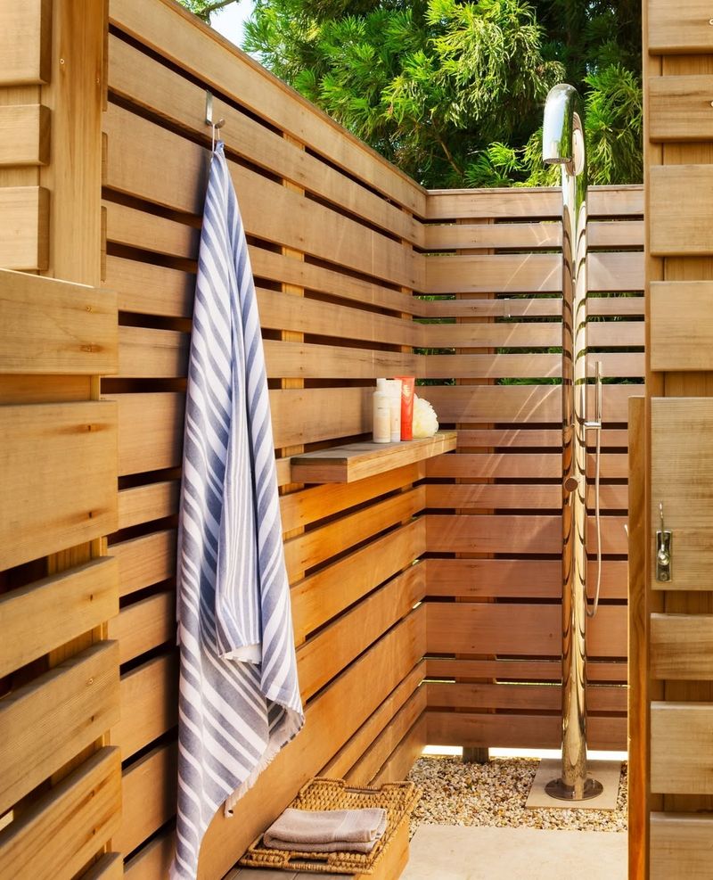 Deck with Outdoor Shower