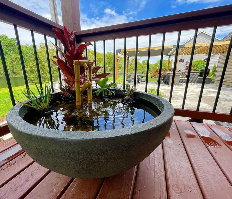 Deck with Water Feature