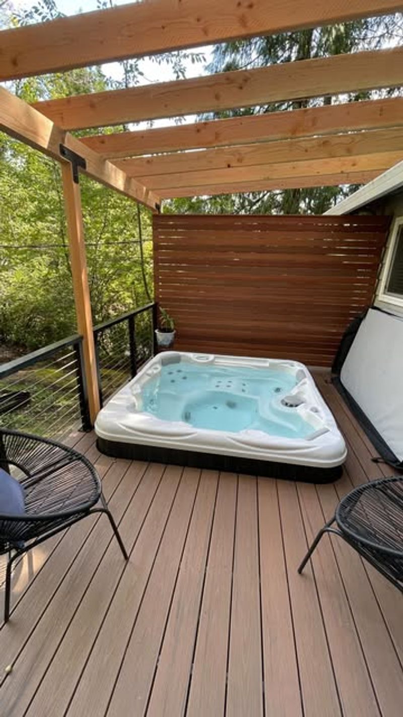 Deck with Hot Tub