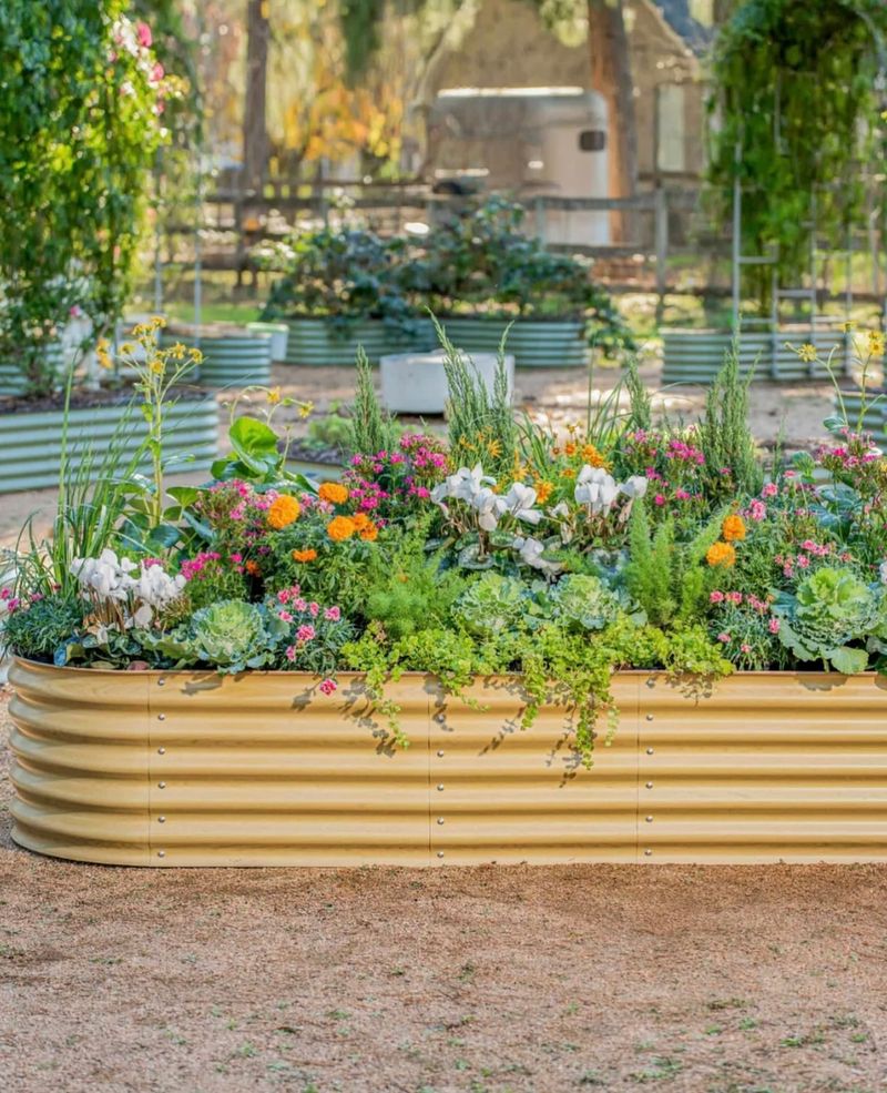 Log Planter Beds