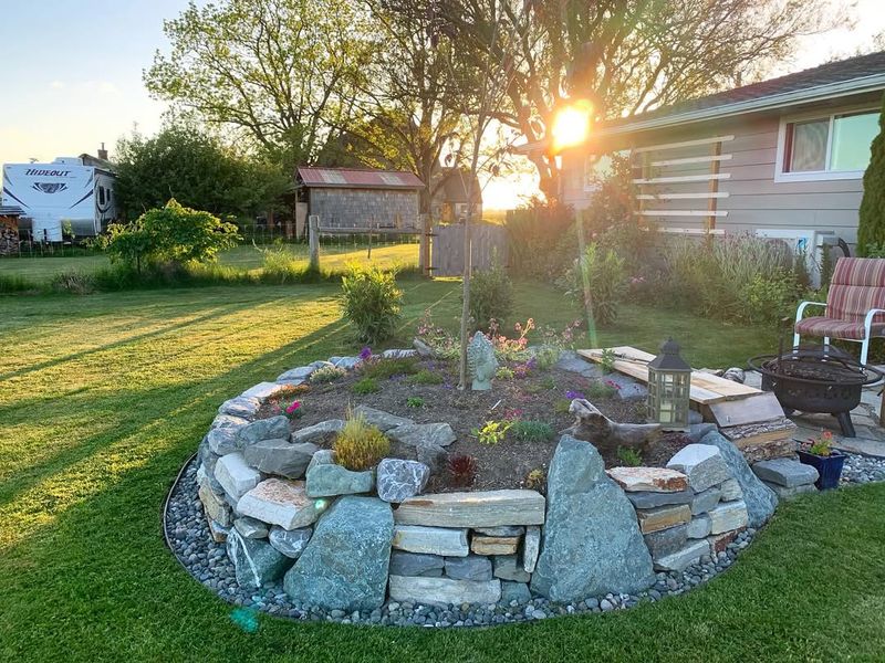 Rock Garden Flower Bed