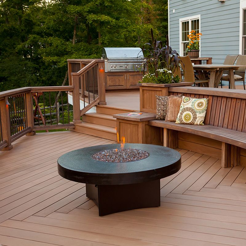 Deck with Fire Pit