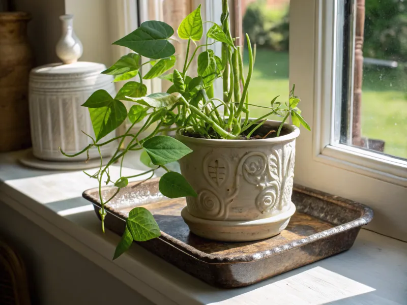 Use a tray or bowl under the pot