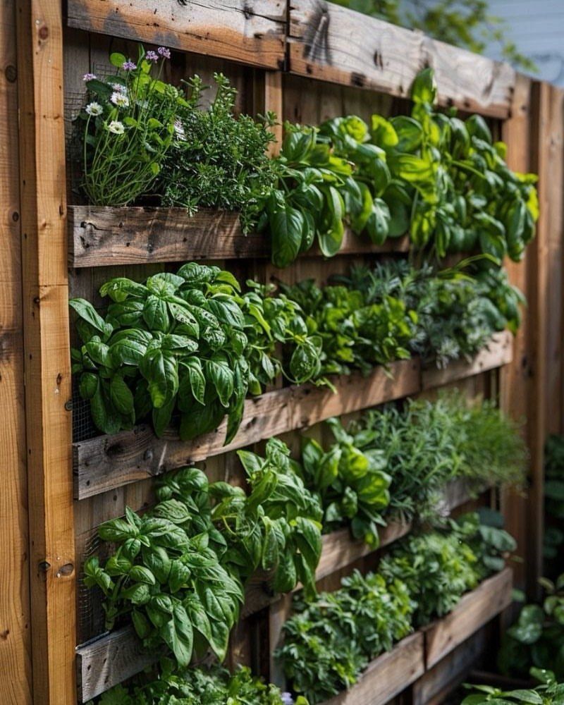 Vertical Pallet Garden