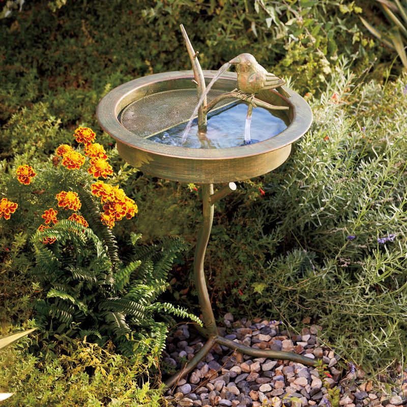 Add a bird bath