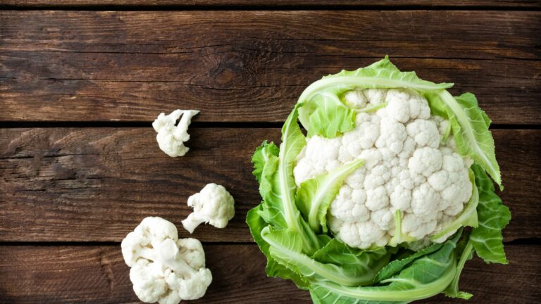 harvested cauliflower