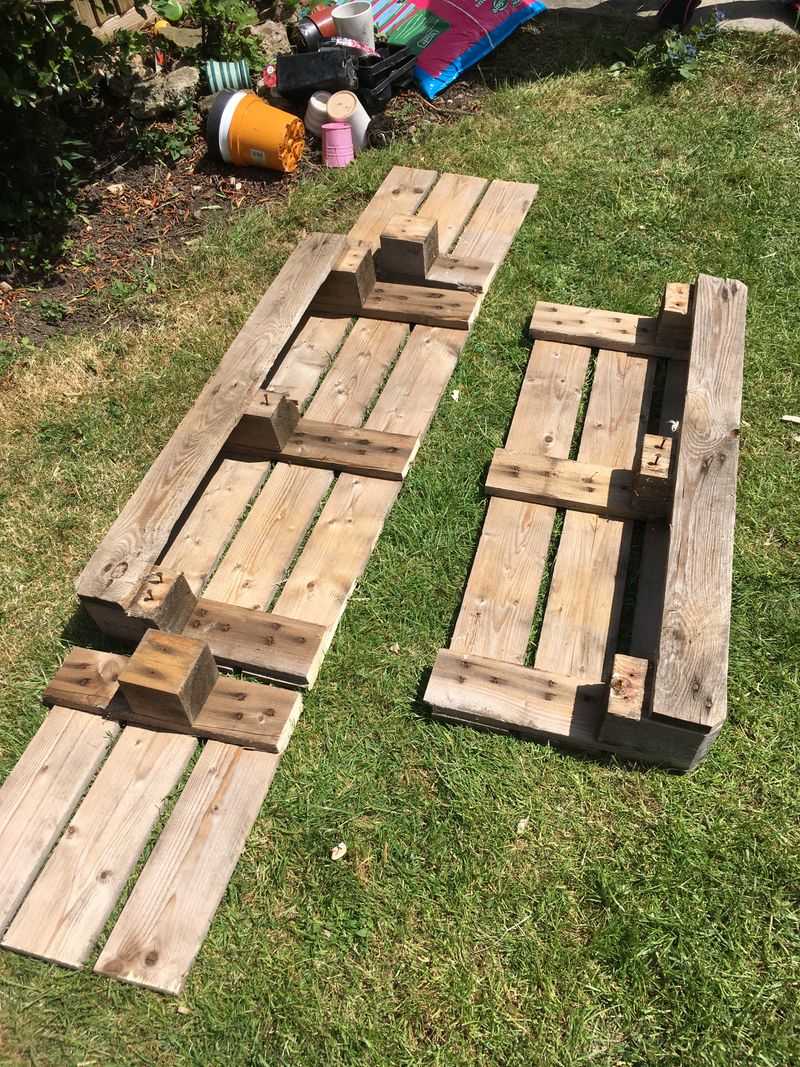 Use recycled materials like old pallets