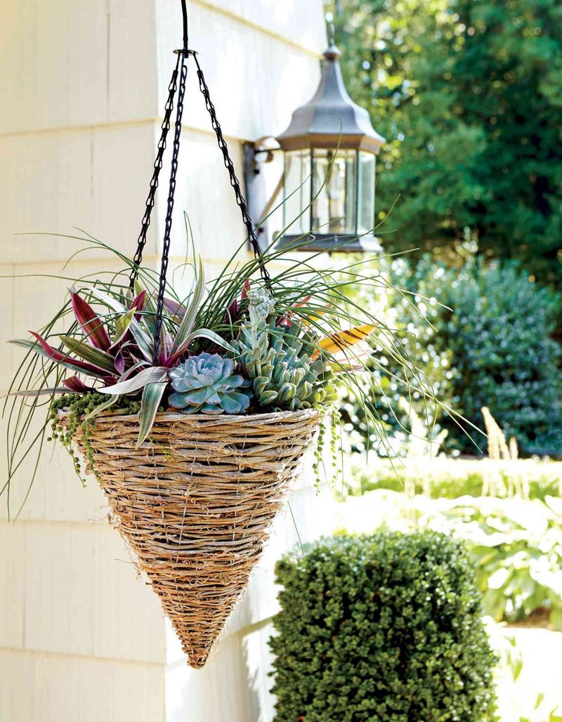 Add hanging planters