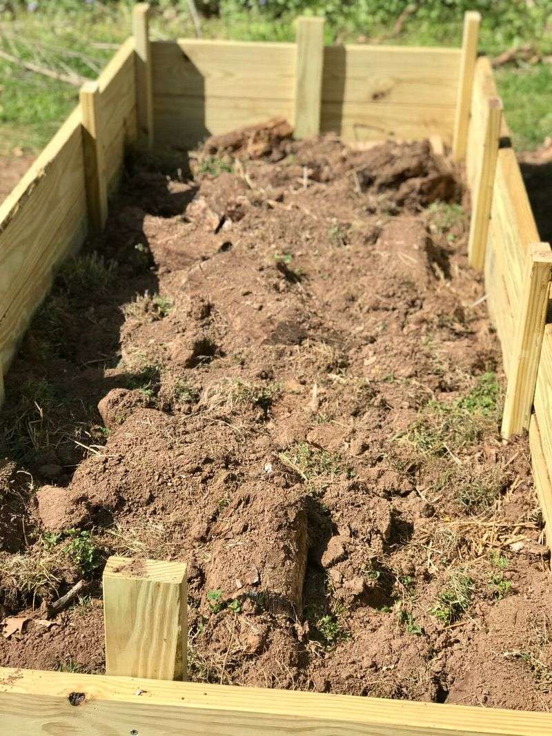 Over-filling the Bed with Soil