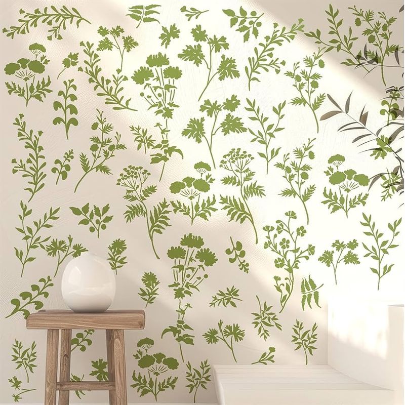 Botanical wall decals