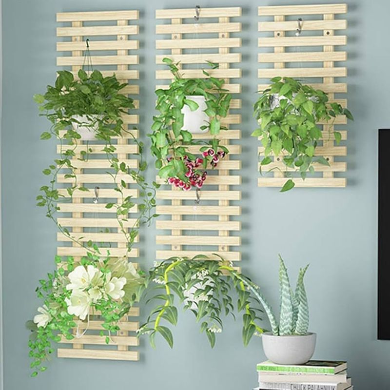 Indoor plant shelf brackets