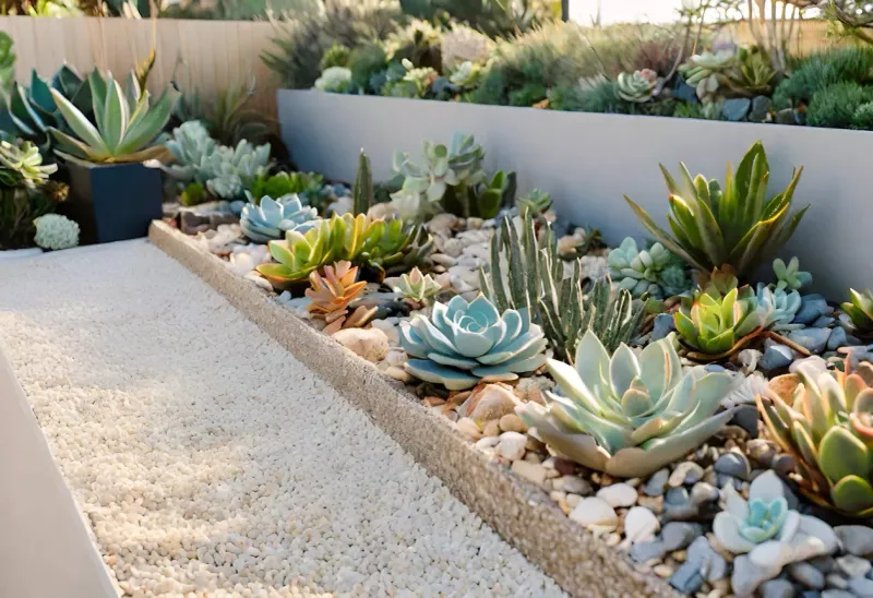 Gravel and Succulents