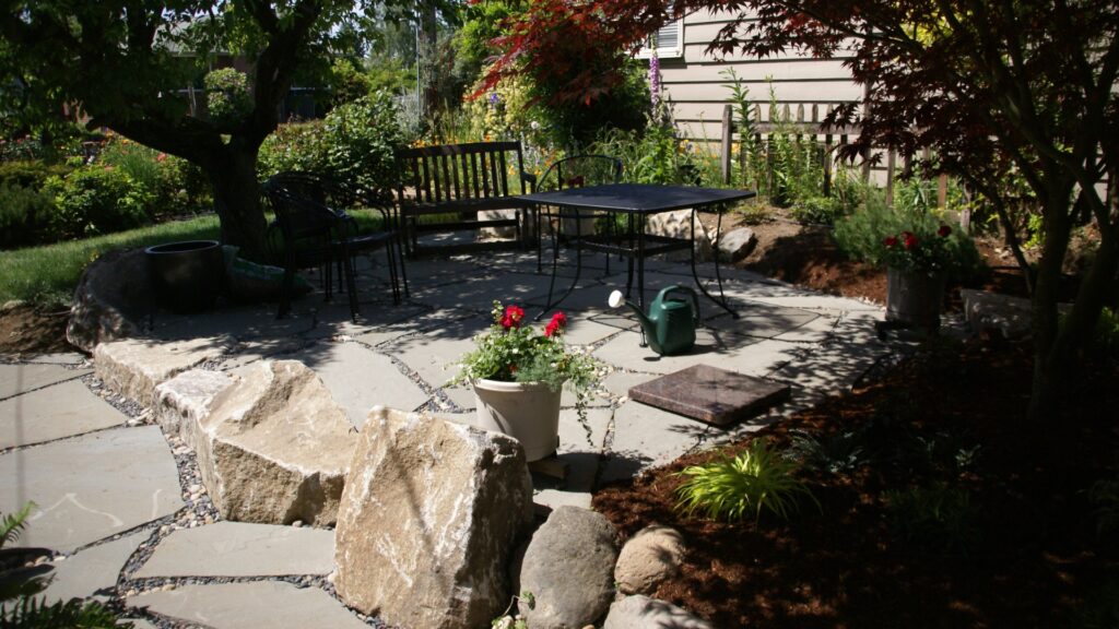 flagstone patio