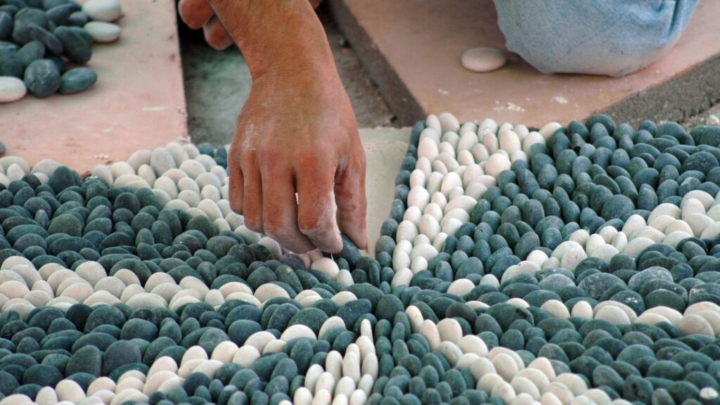 pebble mosaic