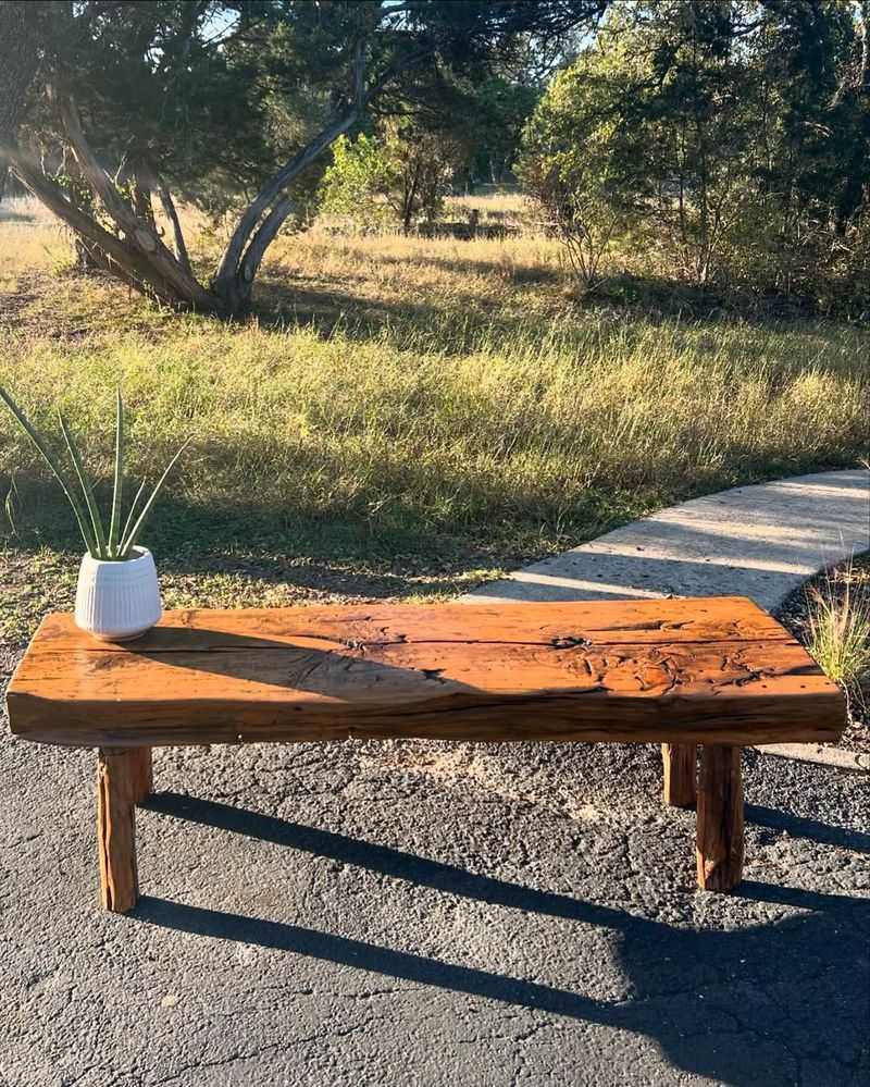 Rustic Wooden Benches