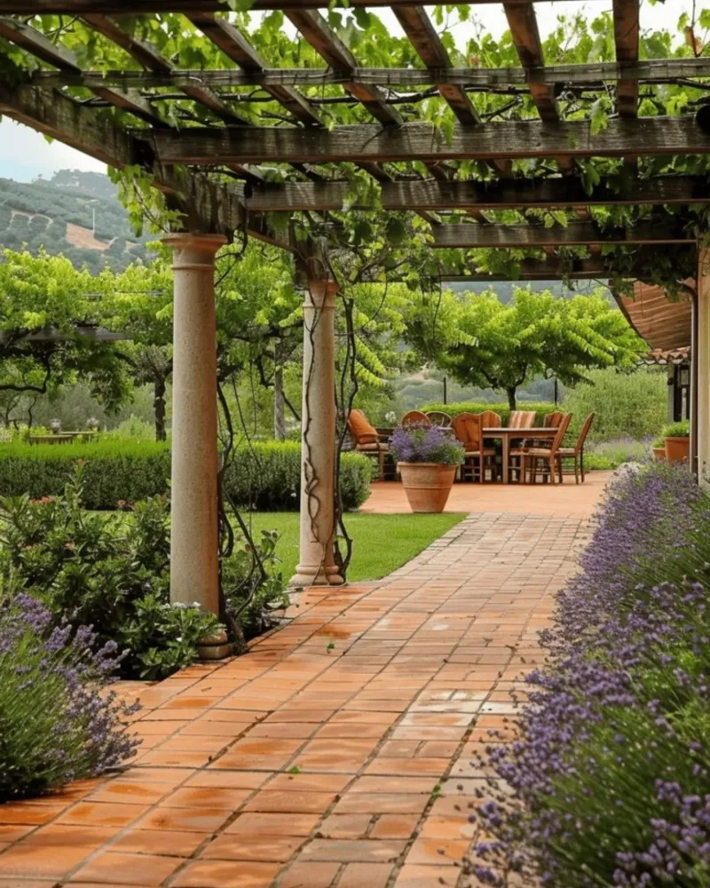 Mediterranean Stone Arbor
