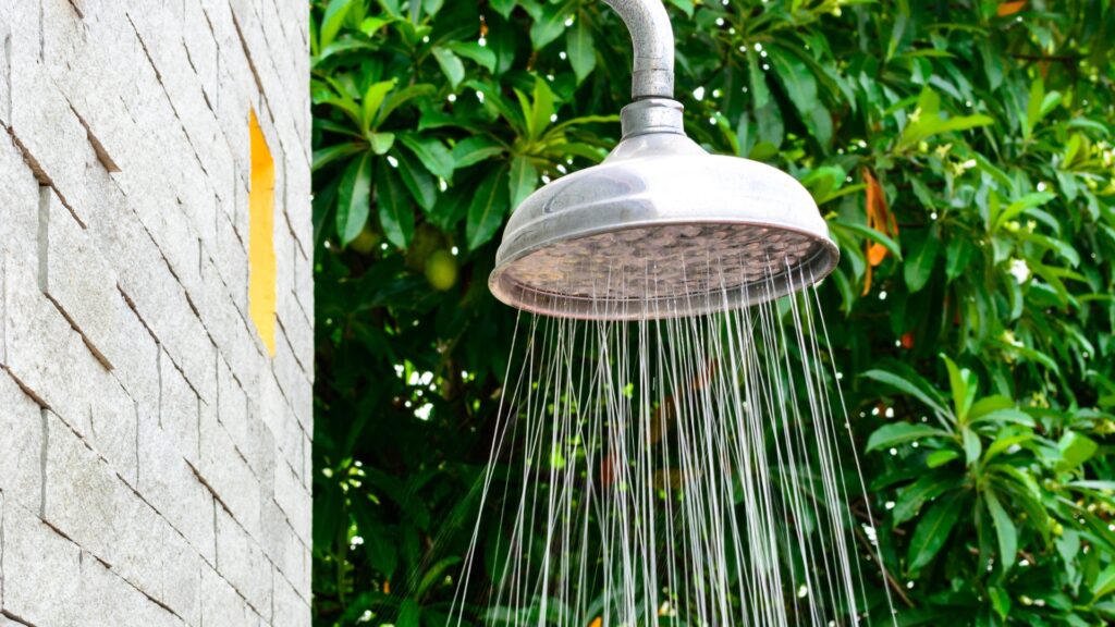 outdoor garden shower