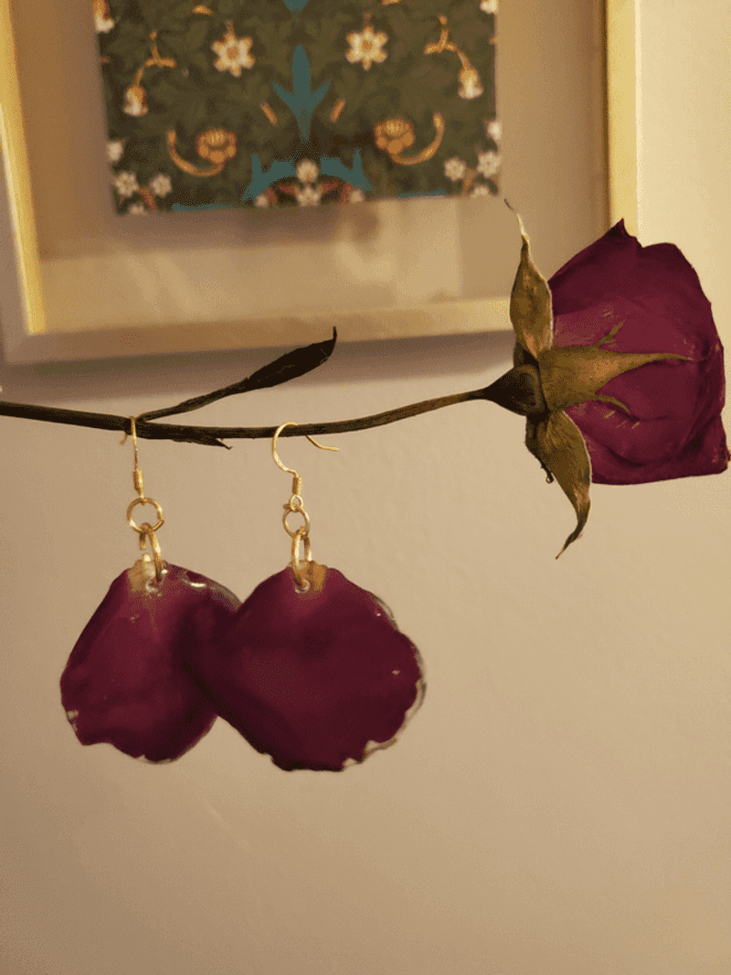 Rose Petal Pressed Jewelry