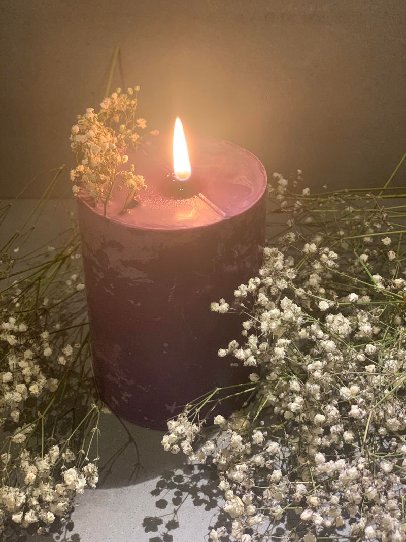 Rose Petal Candles